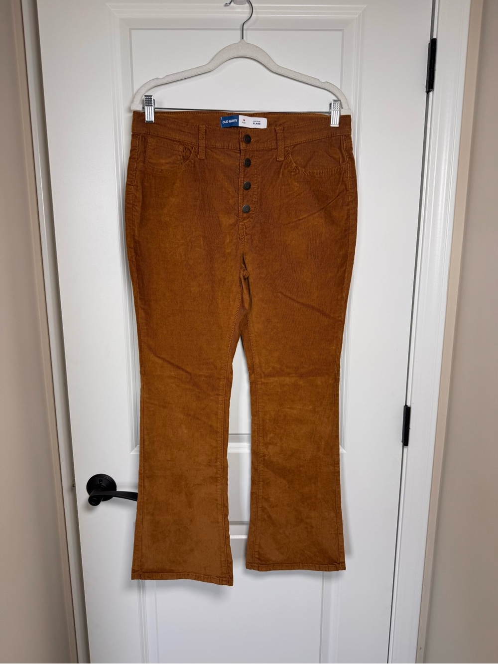 Old Navy Flare Corduroy Pants in Rust Brown Plus Size 18